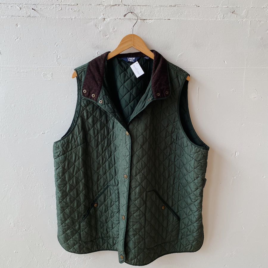 SIZE 24-26 | Green & Corduroy Vest