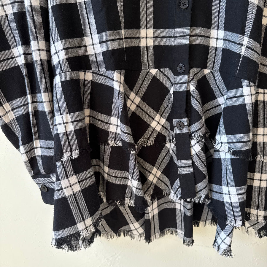 SIZE 16 | Black Flannel