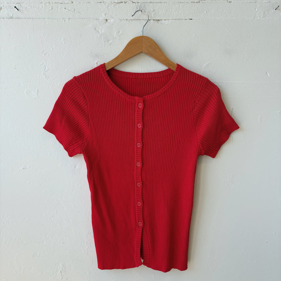 SIZE S | Red Button Up