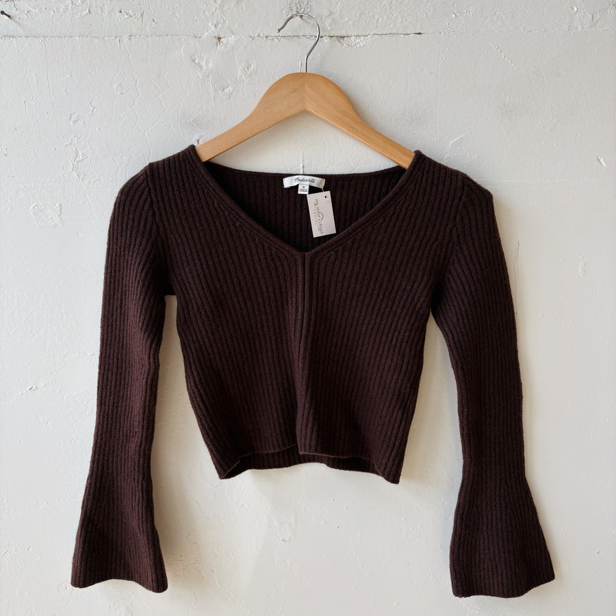 Size M | Madewell Brown Top