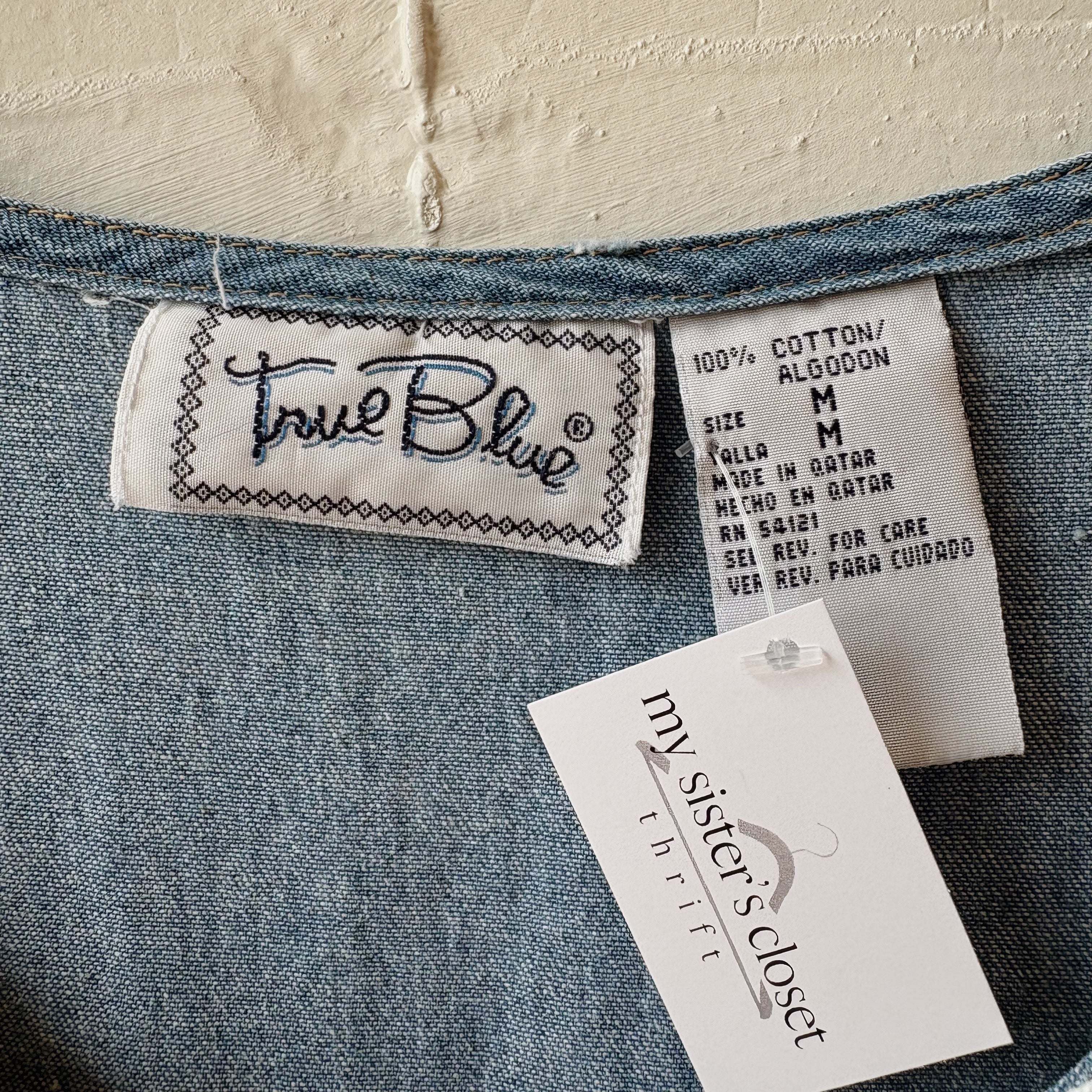 SIZE M | Vintage Denim Dress