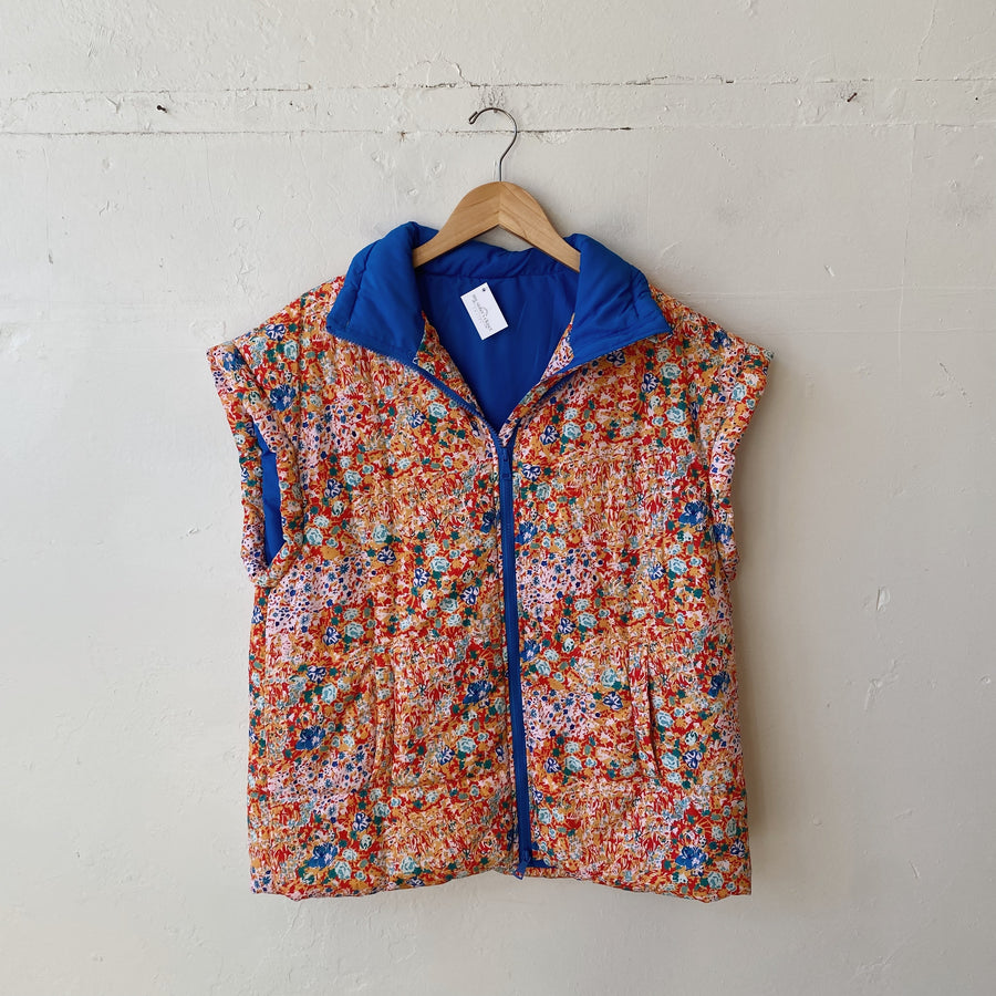 SIZE S | Floral Puffer Vest