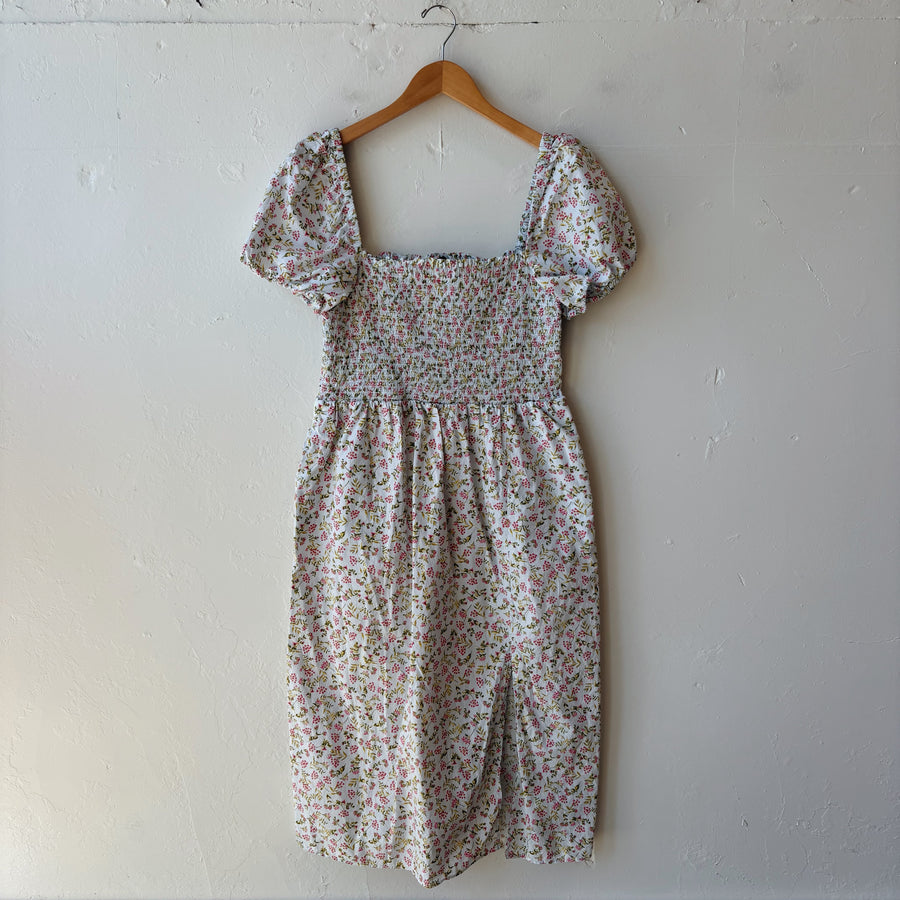 SIZE L | Pink Floral Dress