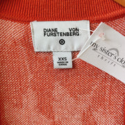 SIZE XXS | Red and White Cardigan