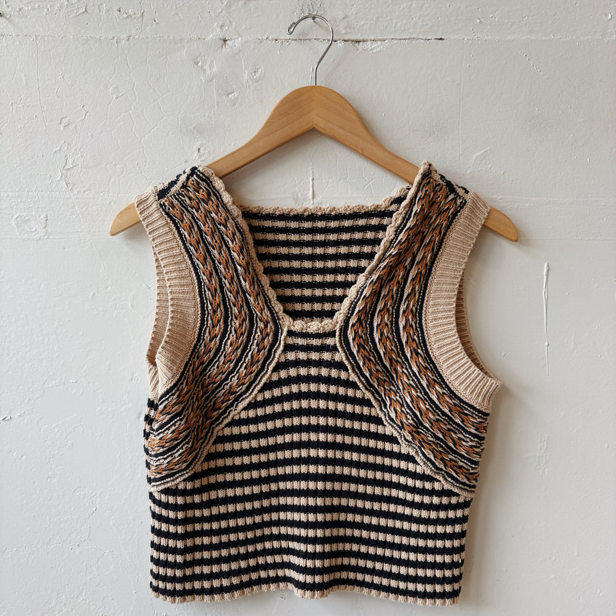 SIZE S | Brown Sweater Vest
