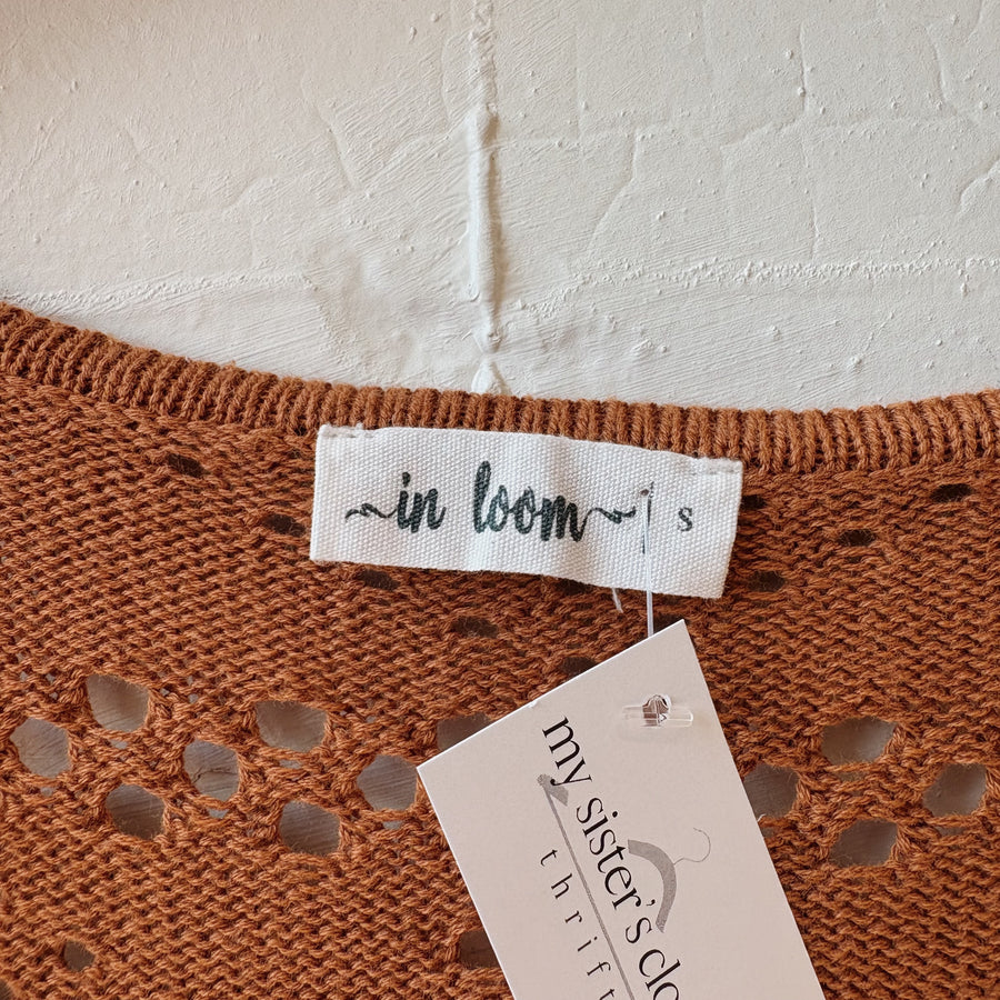 SIZE S | Orange Crochet Top