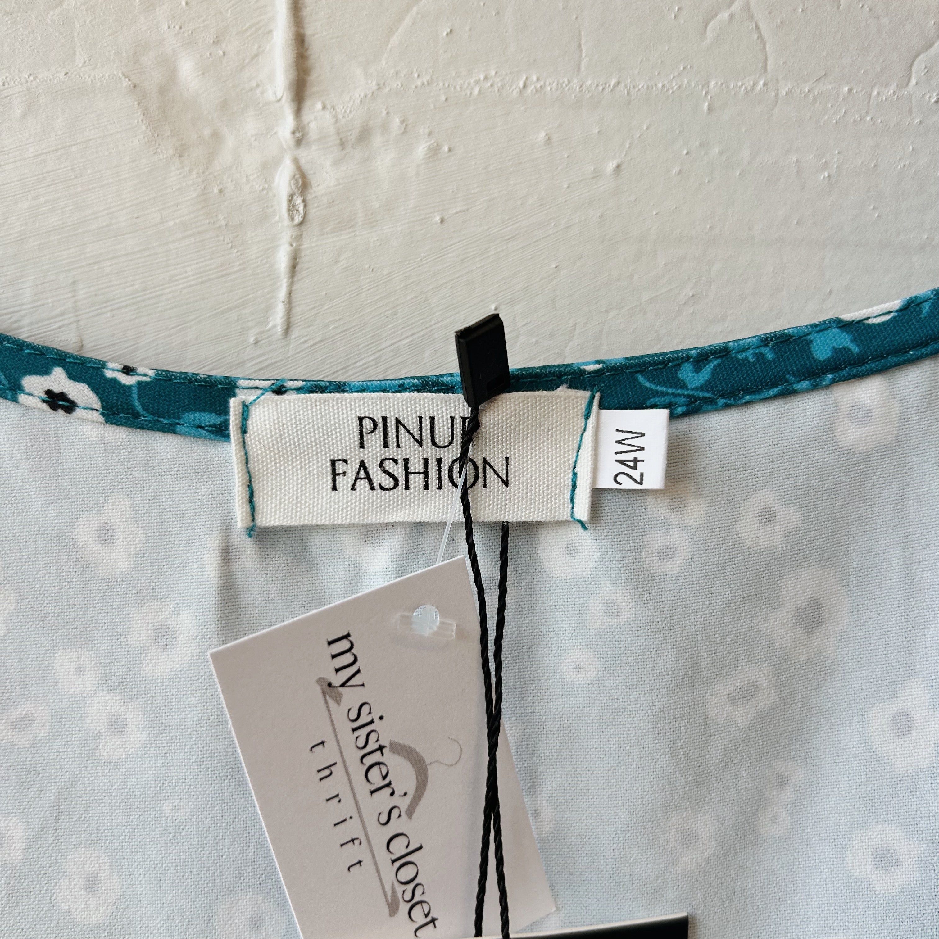 SIZE 24 | Blue Floral Tiered Dress