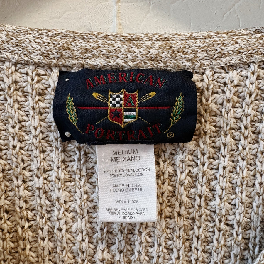 SIZE M | Neutral Vintage Cardigan