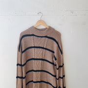SIZE XL | Striped Sweater Dress
