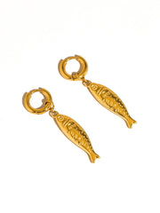 Fish Hoop Earring