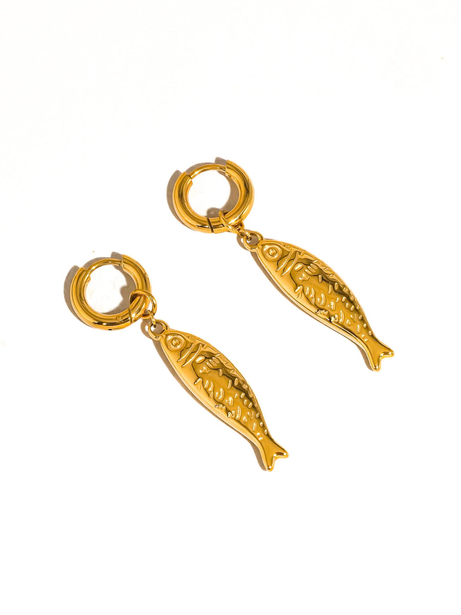 Fish Hoop Earring