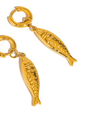 Fish Hoop Earring