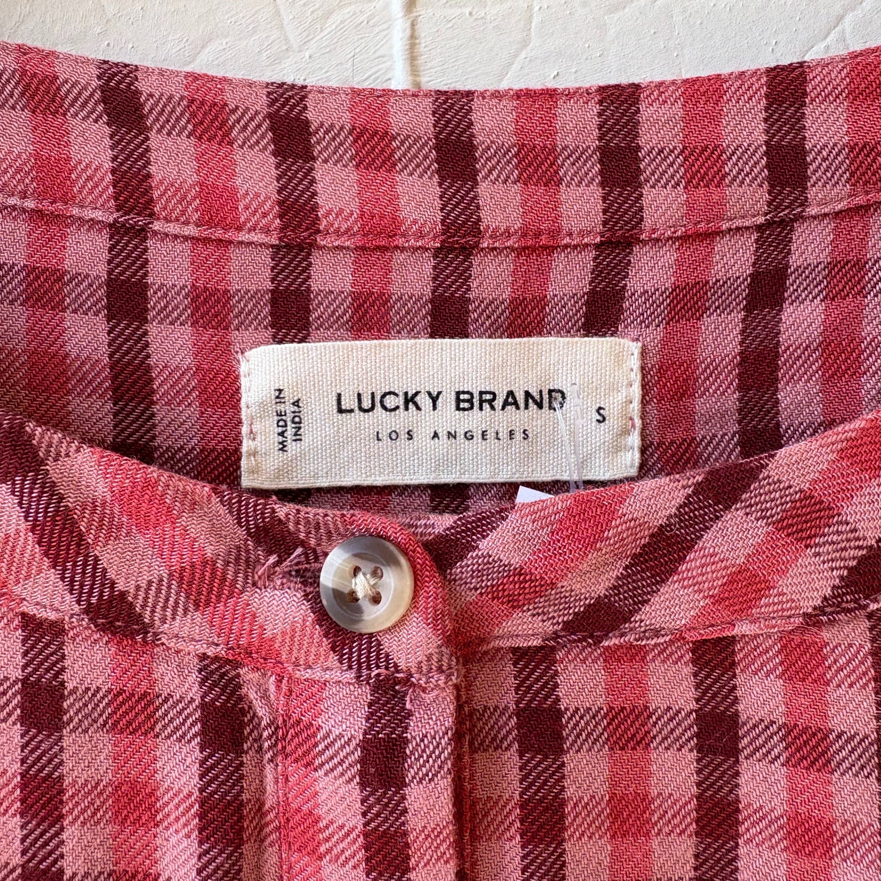 SIZE S | Pink Plaid Top
