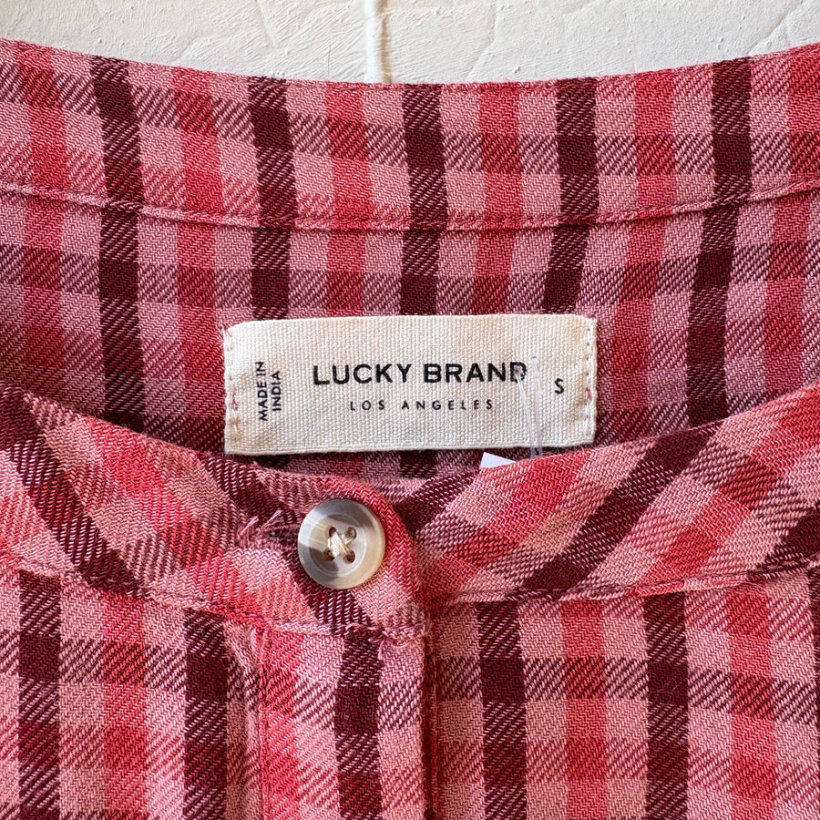 SIZE S | Pink Plaid Top