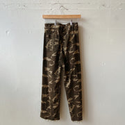 Size S | Camo Wide Leg Jeans