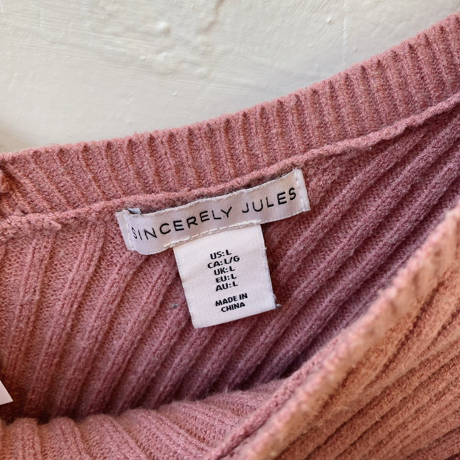 SIZE L | Pink Sweater Set