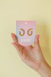 Twisted Stud Hoops