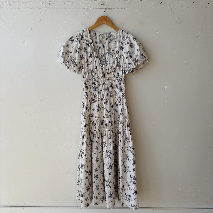 SIZE M | White Floral Dress