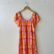 SIZE L | Pink Plaid Dress