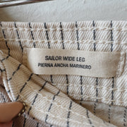 SIZE 10 | Cream Striped Pants
