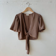 SIZE XS | Altard State Neutral Tie Top