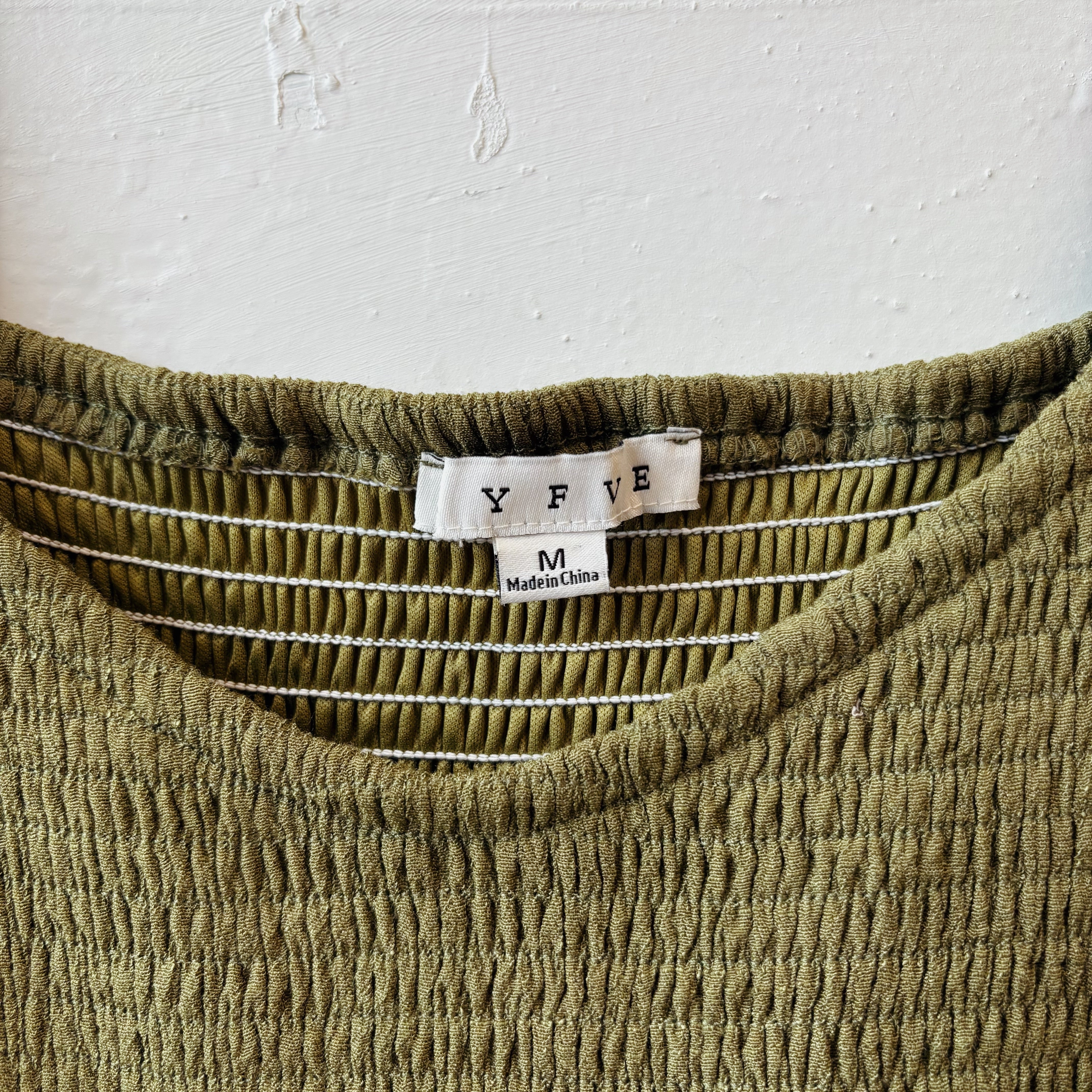 SIZE M | Green Tiered Dress