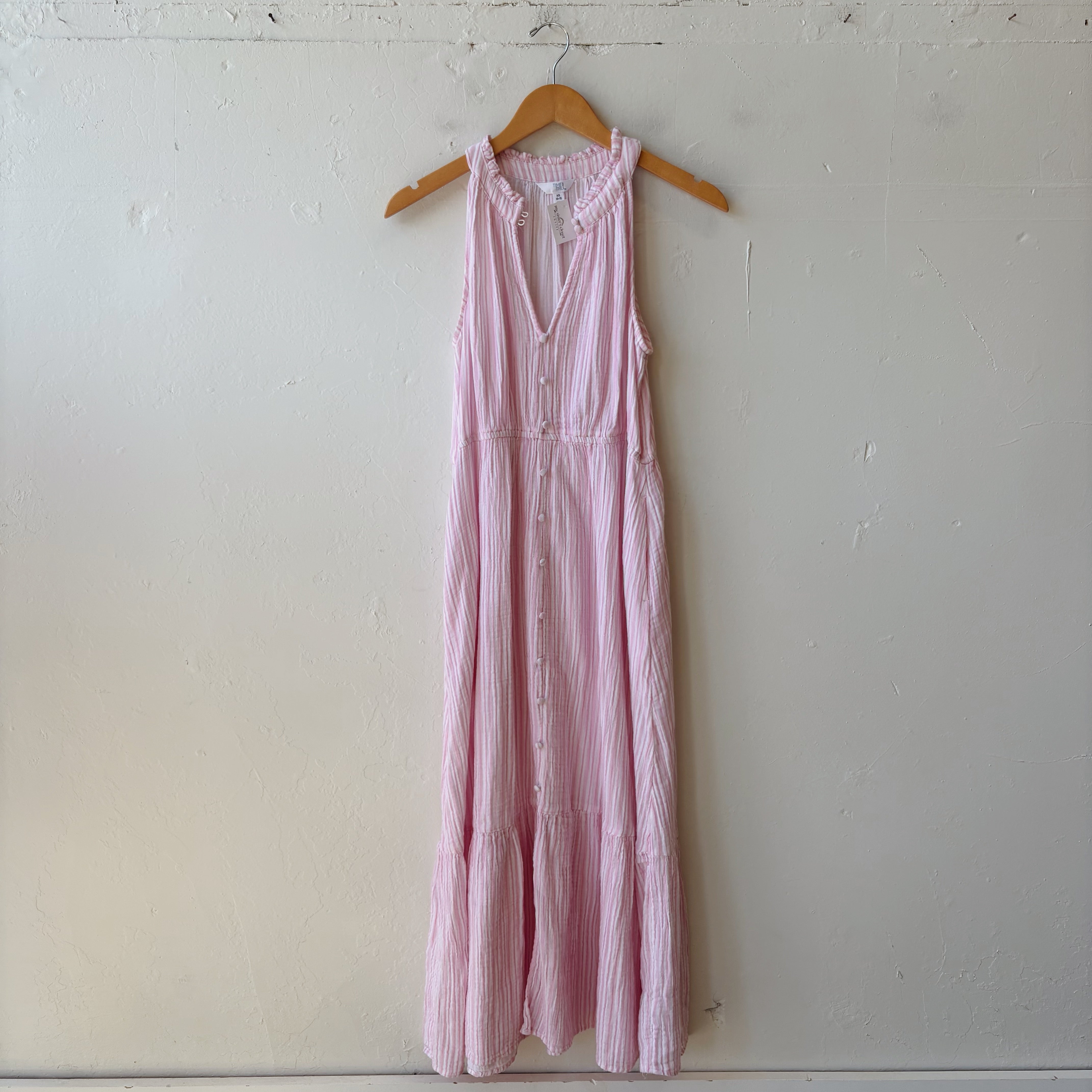 SIZE XS | Pink Striped Dress