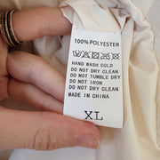 SIZE XL | White Puffer Vest