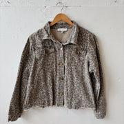 SIZE XL | Cheetah Denim Jacket