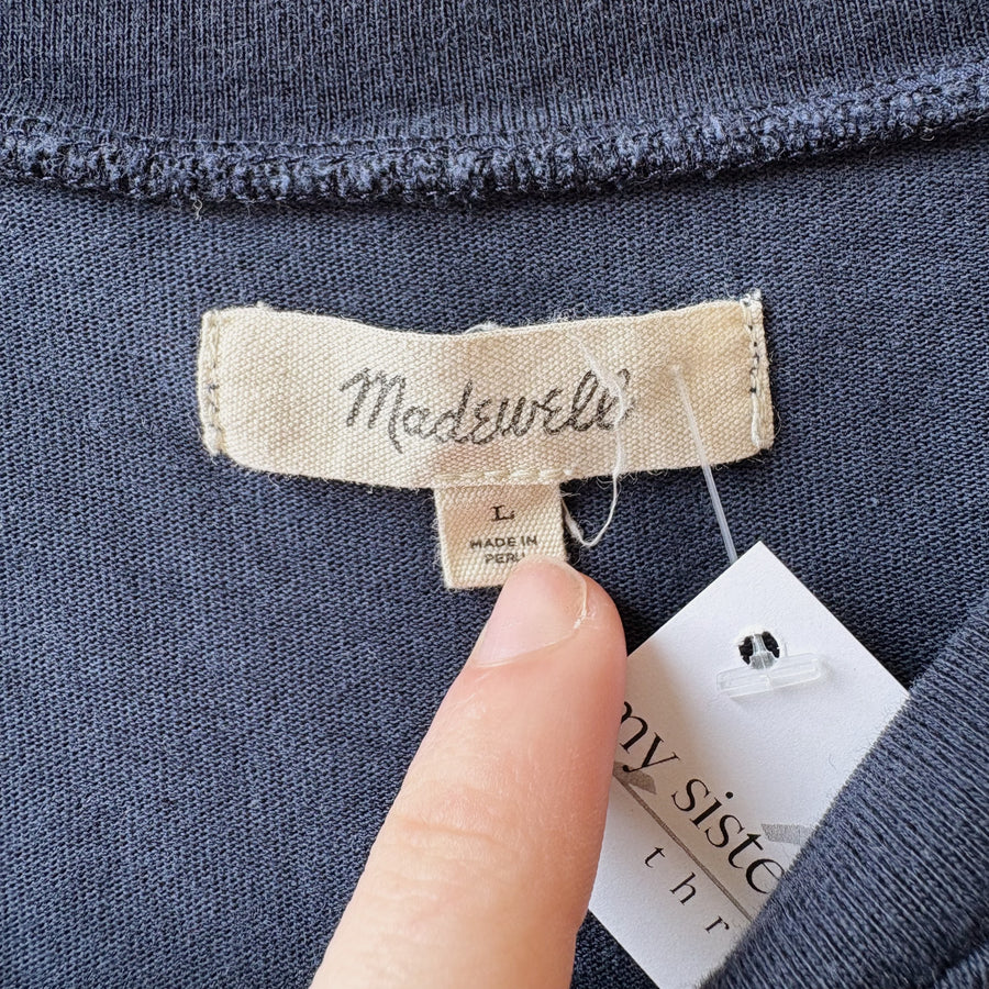 SIZE L | Madewell Navy Top