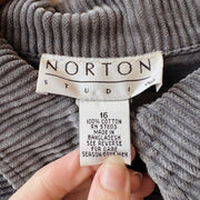 SIZE 16 | Corduroy Zip Up