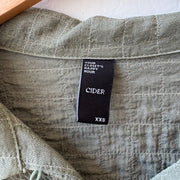 SIZE XXS | Green Textured Dress