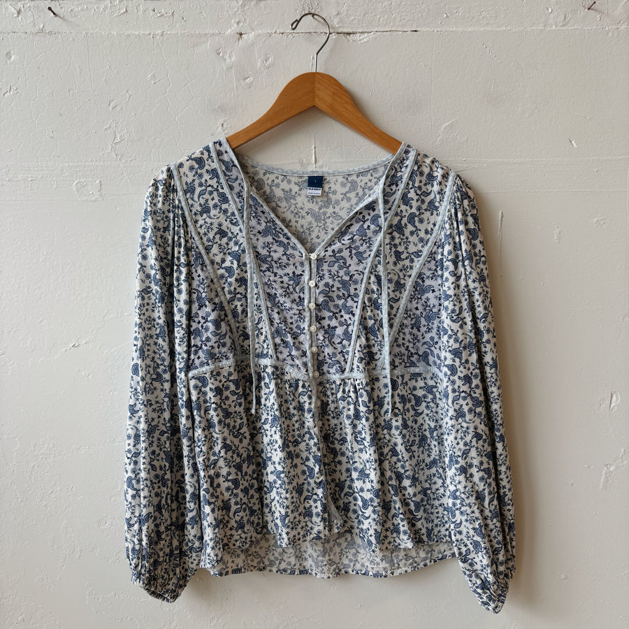 SIZE S | Blue Floral Top