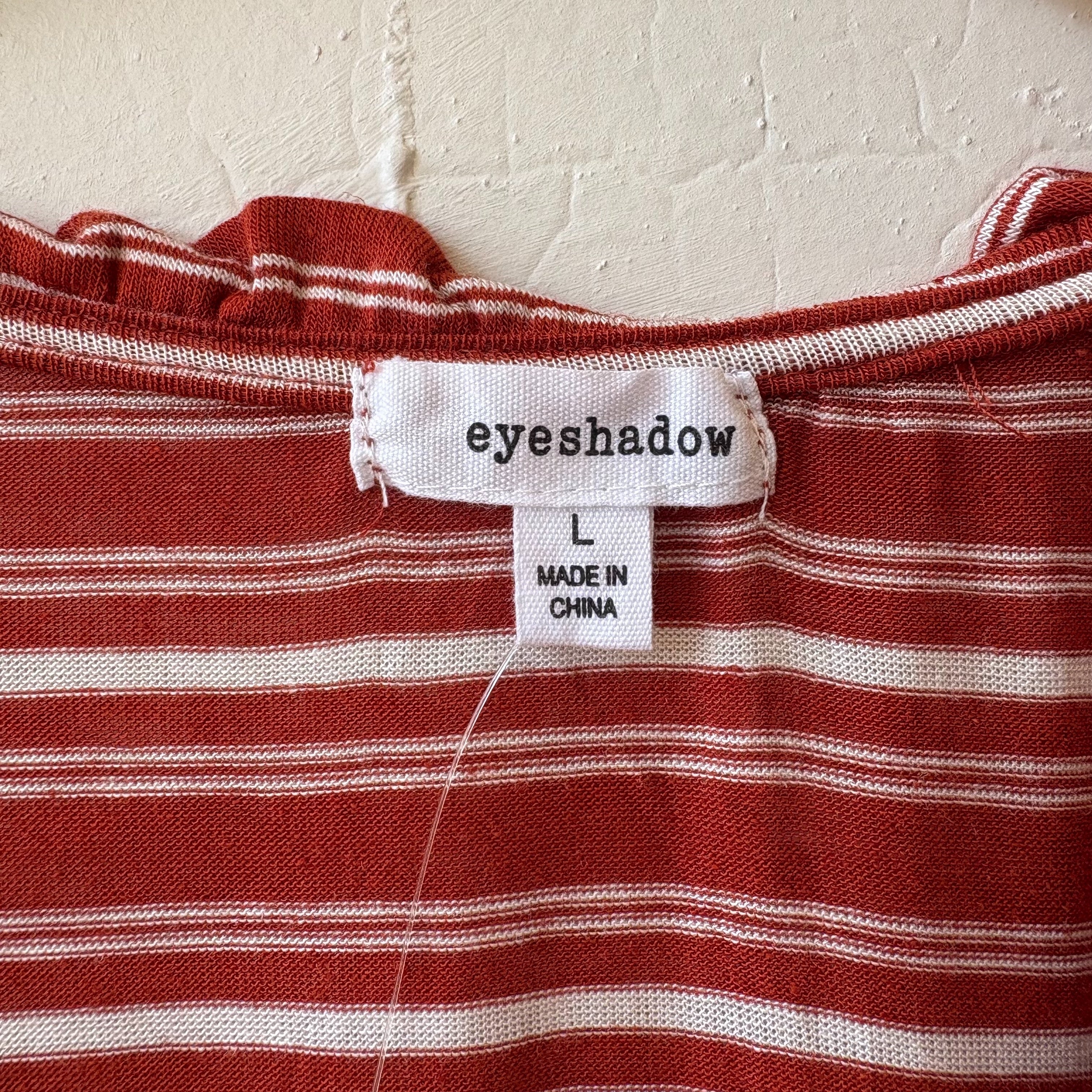 SIZE L | Red Striped Top