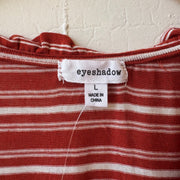 SIZE L | Red Striped Top