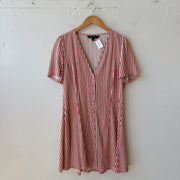 SIZE L | Red Striped Dress
