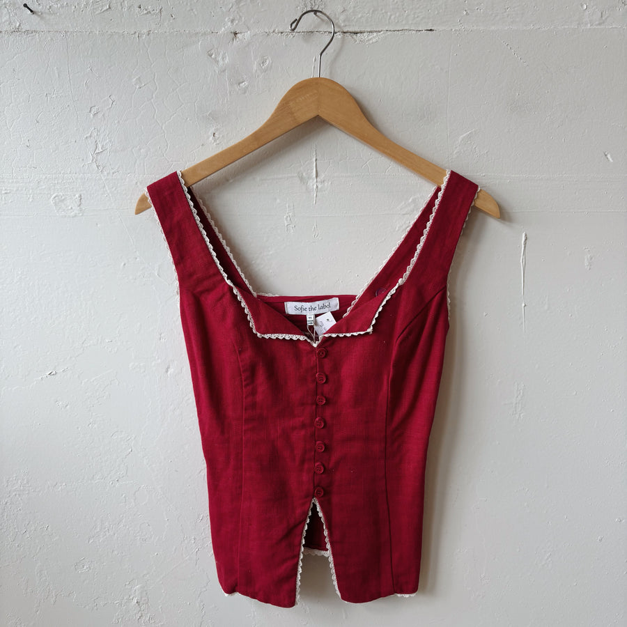 SIZE XS | Boutique Red Tank Top