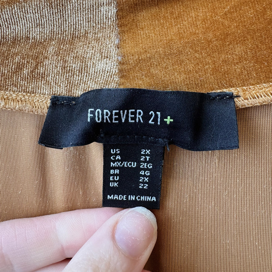 SIZE 2X | Velvet Cardigan