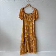SIZE S | Yellow Floral Dress