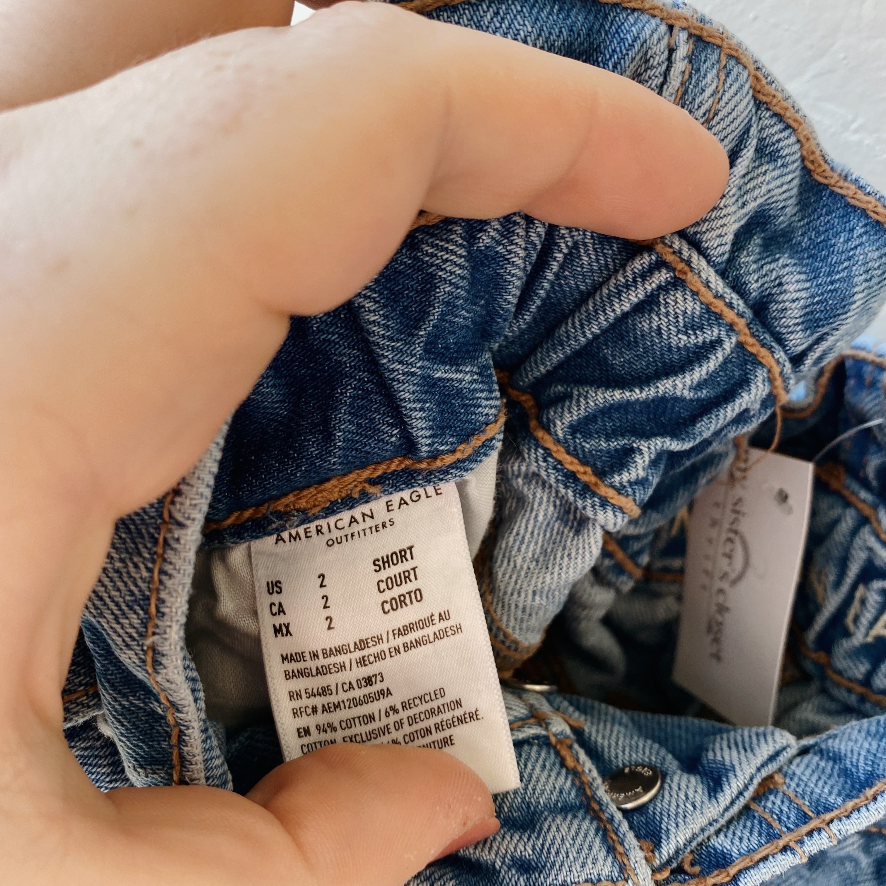 SIZE 2 | AE short Paper-bag Jeans