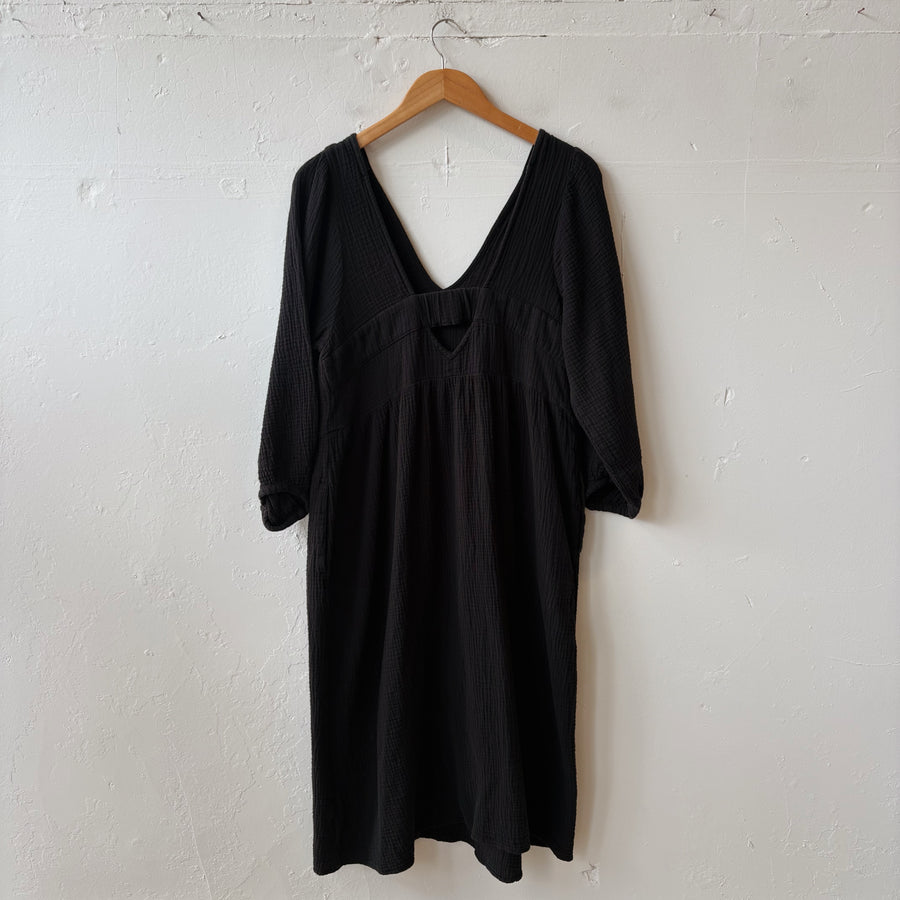 SIZE L | Madewell Black Dress