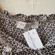 SIZE S | Black and White Floral Top