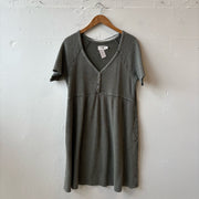 SIZE XL | Green Textured Dress