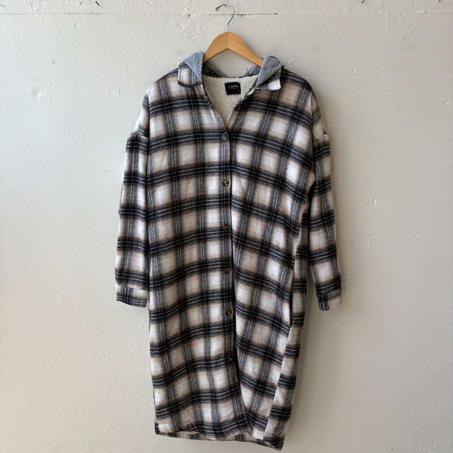 SIZE S | Long Flannel Coat