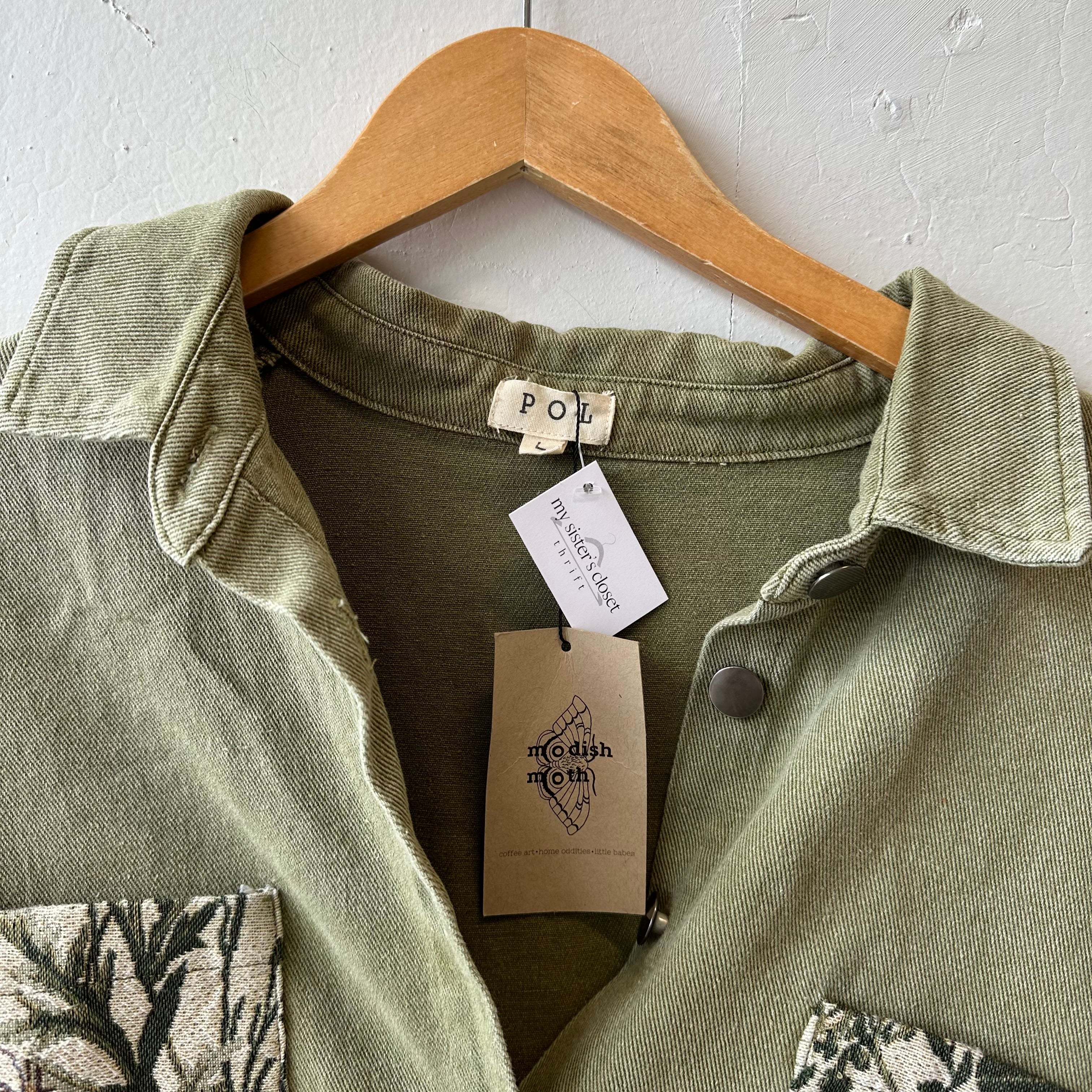 SIZE L | Green Floral Jacket