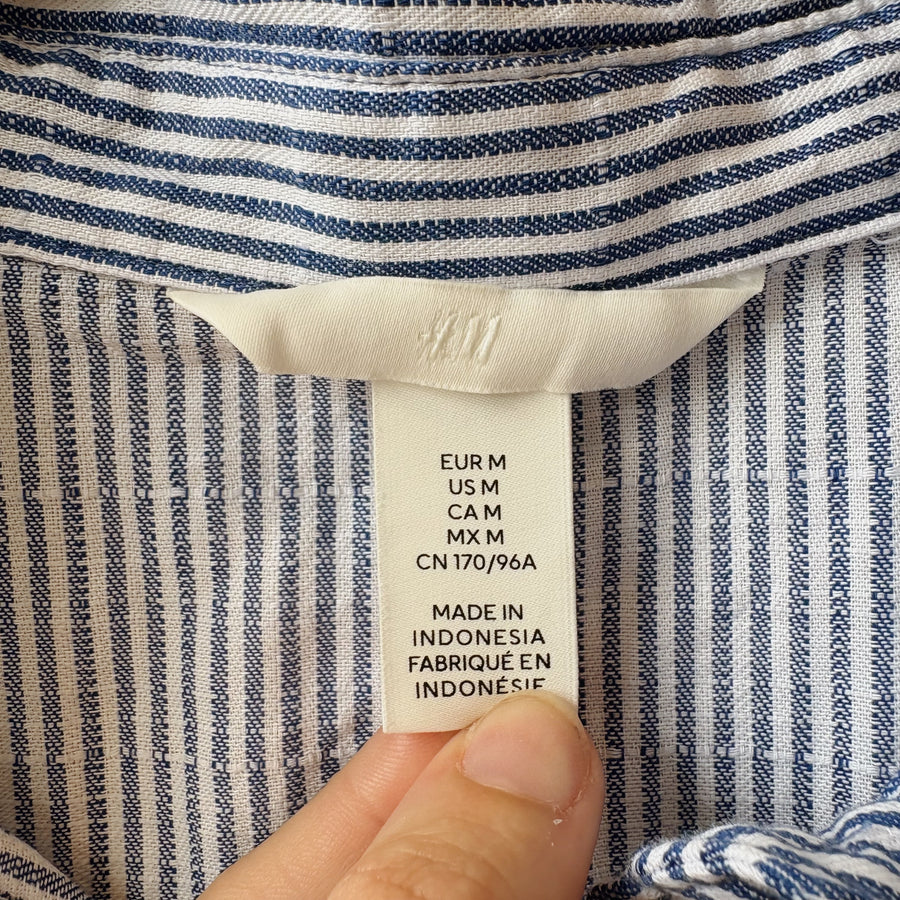 SIZE M | Striped Button Up Dress