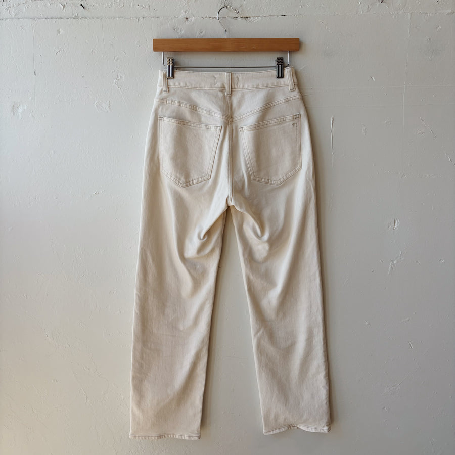 SIZE 25P | Madewell Cream Jeans
