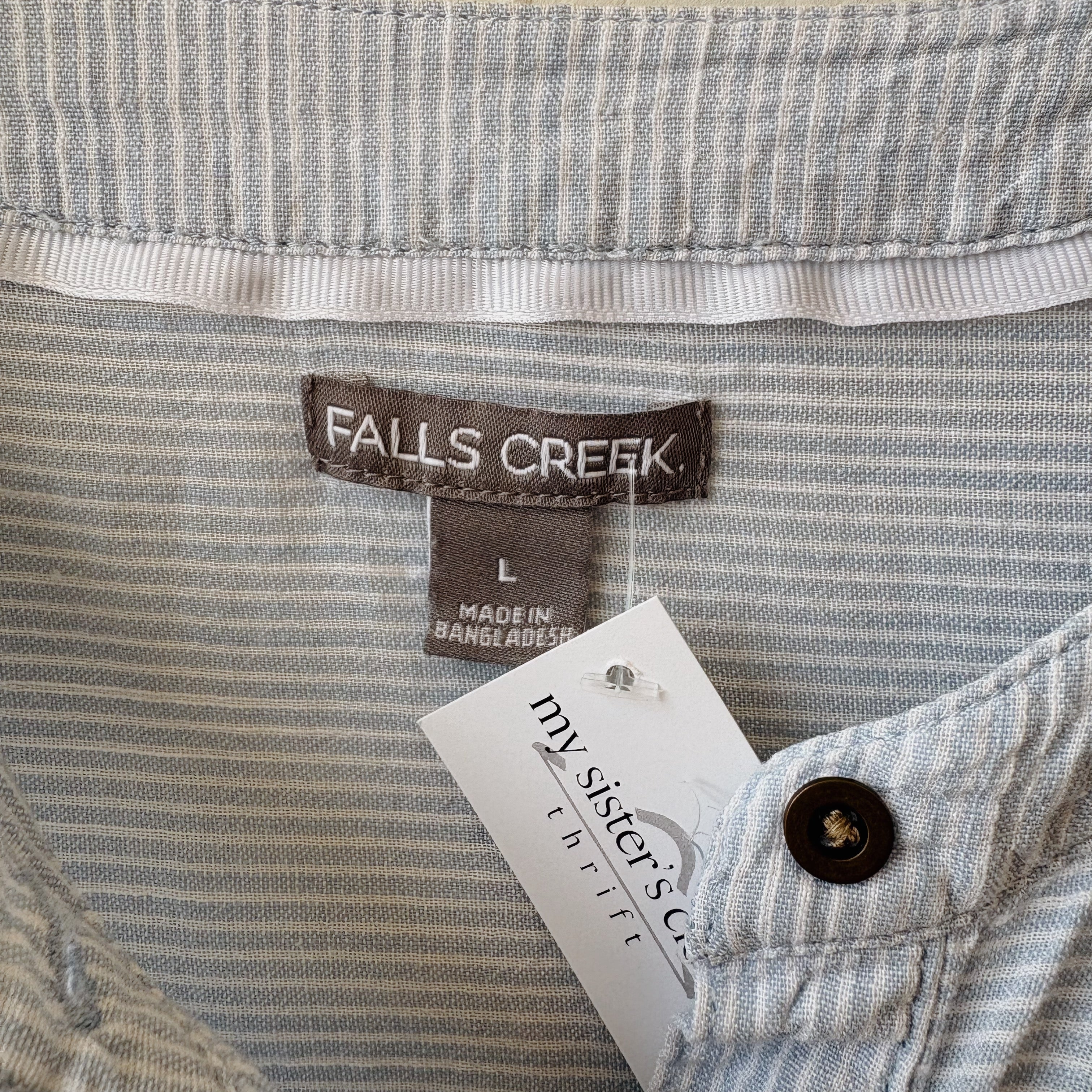 SIZE L | Striped Button Up