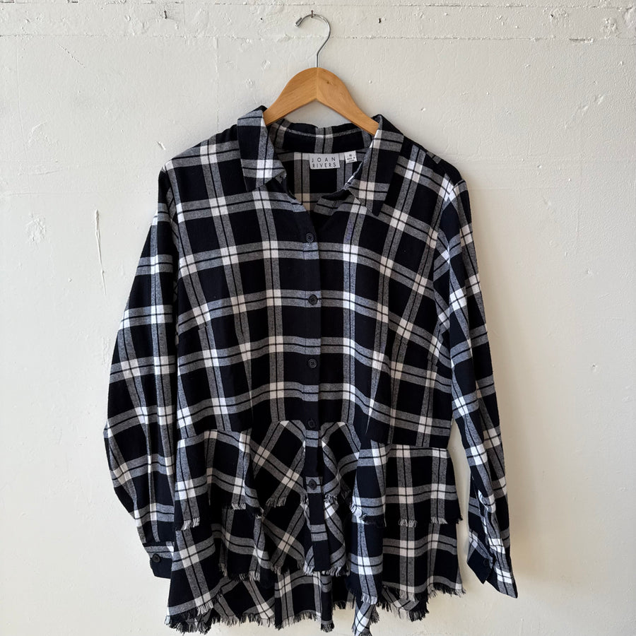 SIZE 16 | Black Flannel