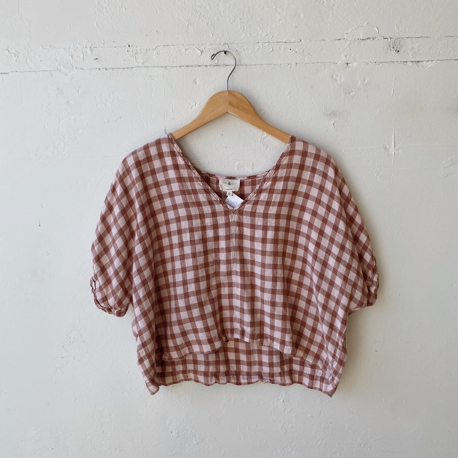 SIZE XL | Gingham Top